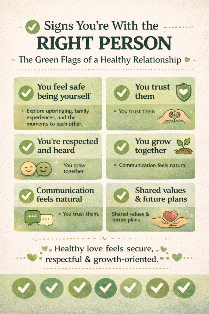 The “Right Person” Checklist (Green Flags Grid)